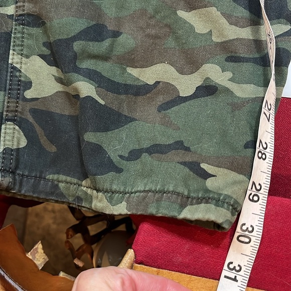 Wrangler green tan black camo PANTS FLEECE lined cargo 42/30 relaxed fit men NEW - Picture 5 of 16